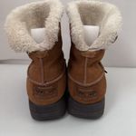 Skechers Tone Ups Womens Rhythmic Brown Suede Faux Fur Cuffed Y2K 8 Photo 2