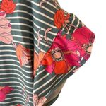 Land’s End striped and floral round neck straight midi dress size medium 10 Photo 6