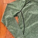 green and black heathered workout long sleeve top Size M Photo 3