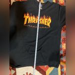 Thrasher  Magazine Black Large Orange Lettering Women’s Size L / Men’s Size M Photo 11