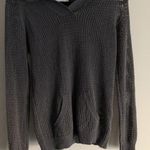 Shirt 469 Womens Pullover Hoodie Knitted Sweater SZ XS Gray Linen/Cotton Blend Photo 1