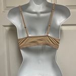 Inibud Cream Removable Padded Yoga Seamless V Neck Bralette Photo 7