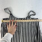 Torrid Plus 1 1X Super Soft Knits Culotte Jumpsuit Black & White Stripe Cropped Photo 12