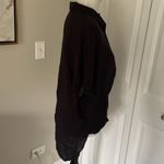 BCBGeneration Black Short Sleeve Button Down Flowy Shirt Photo 1