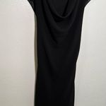 Amanda Smith Cowl Neck Sheath Dress Black Photo 2