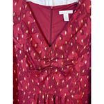 London Times  Floral Burn Out Bishop Sleeves Chiffon Fit Flare Dress Size 8 NWT Photo 3