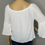 Liberty Love White 3/4 Flare Sleeve With Lace Detail Size Medium Photo 4