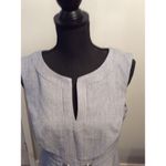 Connected Apparel  Size 10 Sleeveless Career Church Dress V Neck Blue Womens Photo 2