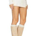 Free People  We The Free Wynn’s Vegan Faux Leather Bone Cream Mini Skirt size 31 Photo 2