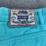 Vintage 90s Gitano Teal Ankle Zipper High Rise Jeans Blue Size 26 Photo 8