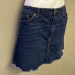 Universal Threads Universal Thread Dark Wash Jean Skirt with Distressed Whiskering in Front- 18/34 Photo 2