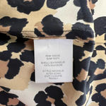 Equipment Sleeveless Slim Signature Leopard Print Blouse Tan Black Size Small Photo 10