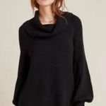 Anthropologie Paloma Black Cowl Neck Tunic Sweater - Size - Medium Photo 0