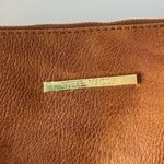 Steve Madden Clutch Purse Wrist Strap Zipper Brown Vegan Leather Classic Minimal Photo 1