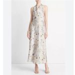 Vince NEW  Wild Flower Cowl Neck A-Line Midi Dress Photo 2