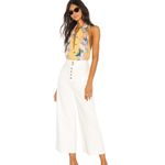 Free People  Yellow Halter Bodysuit Tank Small Photo 2