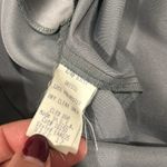 CDC 90’s Vintage Silver Square Neck Cocktail Evening Dress Women’s Size 12 Gray Photo 5