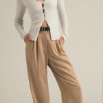 Favorite Daughter “The Favorite Pant” – Beige – Size 10 – NWT MSRP $218 Tan Photo 0