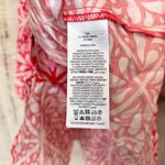 Boden Blouson Sleeve Blouse Flame Scarlet, Floral Mosaic Red Size 12 Photo 3