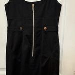 Etcetera  Black  Sleeveless Goldtone Hardware Back Zip Dress Size 4 Photo 6