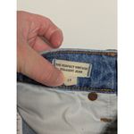 Madewell  The Perfect Vintage Straight Jeans Reinhart Wash Light Blue Distressed Photo 4