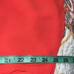 Veronica M . large blouse round neck 3/4 sleeve sheer orange polyester pre owned Photo 4