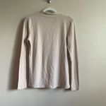 FOR THE REPUBLIC  tan ribbed mock neck sweater Sz L Photo 1