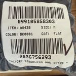 J.Crew NWT  Strapless One-piece Swimsuit Bathing Suit in Black Sz M AO438 Photo 9