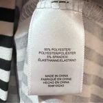 Bobeau  Vertical Stripe Flutter Sleeve Side Tie Top Black and Ivory‎ Size 3X Photo 12