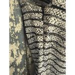 Parker  Mesh Panel Gridded Silk Lined Fit & Flare Sleeveless Dress small Photo 2