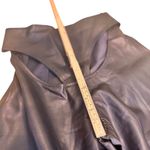 La Esquina Genuine Leather High Waist Flare Pants Sculpted Waistband Women’s SM Black Size 26 Photo 7