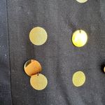 Kate Spade  Black Sleeveless Sequin Gold Sparkle Party Cocktail Dress Size 8 Photo 4