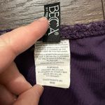 Becca  Women’s Large Top Medium Bottom Purple Crochet Swim Set Photo 2