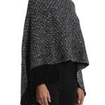 Dolce & Gabbana 100% cashmere marled grey knit fringed poncho Photo 10