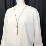 CELINE Authentic Elegant Phoebe Philo Poplin White Blouse Photo 3