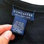 Doncaster Collection Black Beaded Sheath Dress - Size Large Photo 4