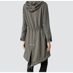 All Saints Portere Draped Hooded Parka in Army Green 4 Photo 4