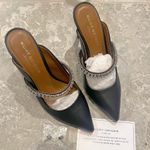 Kurt Geiger BLACK Duke Embellished High Heel Mules, Size EU 39 EXCELLENT! Photo 9