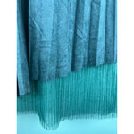Jealous Tomato Teal Pleated Asymmetrical Skirt L | Mesh Layered Midi High Low He Photo 1