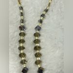 Beaded Hand Made Lanyard ID Badge Holder Necklace Beaded With Silver Accents Photo 4