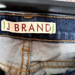J Brand J. Brand Dark Wash Distressed Slim Straight Leg Jeans Mid Rise 28 Photo 1