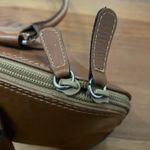 Boots 'N Bags Brown Leather Purse Bag 14x6x4.5 Colombia Footed Photo 11