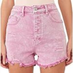 Free People CRVY Vintage High-Rise Shorts Lilac 26 Photo 0
