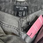 Pretty Little Thing  Petite Washed Gray Dip Back Waist Boyfriend Jeans W1057 Sz 8 Photo 6