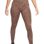 Nike  Dri-FIT One‎ Women's Mid-Rise Printed Leggings Leopard XS NWT Photo 0