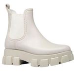 Jeffrey Campbell  Platform Lug Sole Chelsea Rain Boot in Cream Photo 0