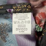 Divided  Y2K 2000s Oriental Kimono Top Black Satin Japanese Asian Print Small (6) Photo 8