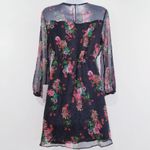 ZARA  Floral Rhinestones Fit & Flare Dress Photo 2