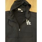 Women's Los Angeles Dodgers Black Plus Size Anorak Quarter Photo 5