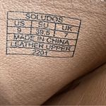 Soludos  Laguna Mule Tan Leather Espadrille Sandals Women’s Size 9 Slip On Photo 7